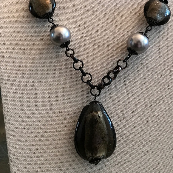 Necklace with Glass Beads - Picture 2 of 3
